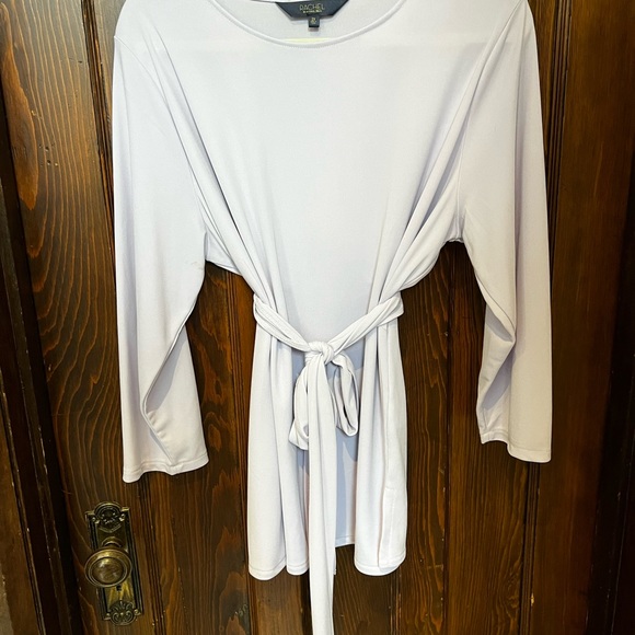 2X pale lavender tunic with sash, rarely worn - Picture 1 of 3